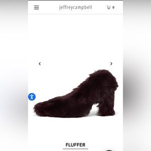Jeffrey Campbell Fluffer Wine Colored Shoes ~ Size 7.5